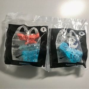 Little Mermaid Sebastian and Flounder McDonald’s Happy Meal toys